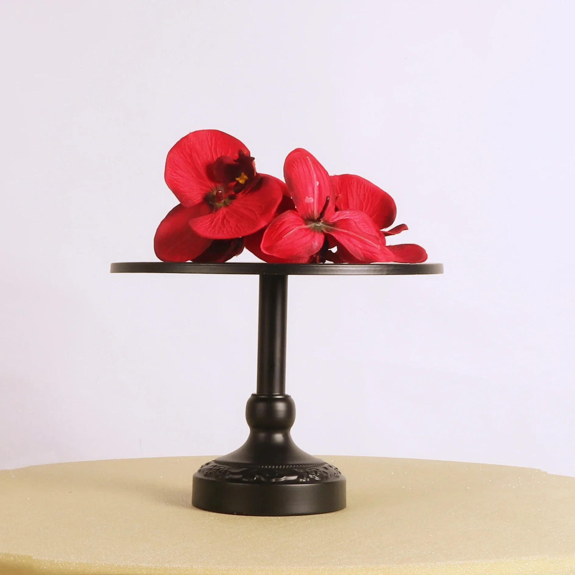 Chinese Style Red Wedding Cake Stands Dessert Table Cupcake Cakes Plates for Birthday Baby Shower Party Decoration Food Tray