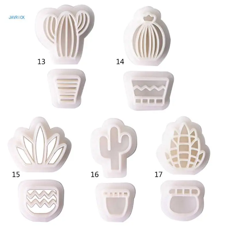 Clay Jewelry Making Supplies Clay Tools Soft Pottery Cutting Moulds Cactus Shape