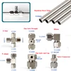 High Pressure 3/8" 9.52mm Quick Connector Tee Elbow Straight Joint Nozzles Seat Misting System Fittings 1