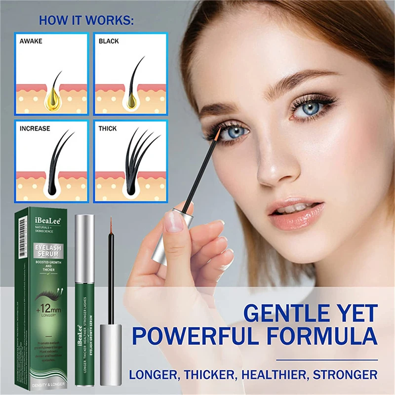 

Eyelash Fast Growth Essence Liquid Natural Enhancement Nourishing Curls Thicker Lashes Hair Curly Eyelashes Care Serum