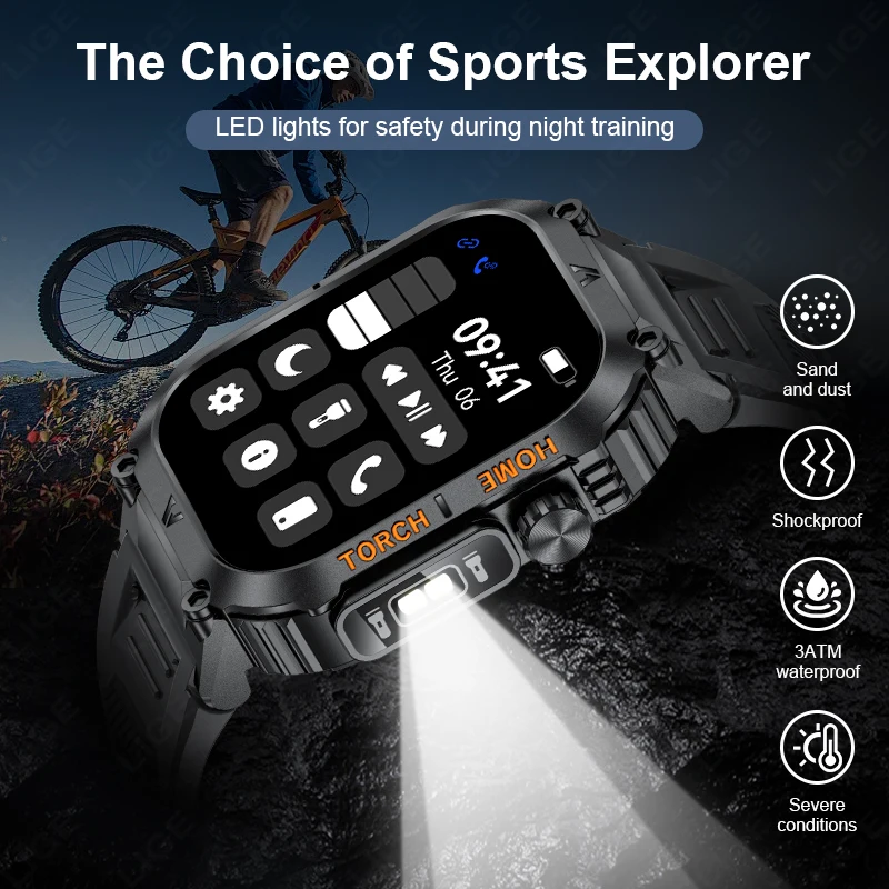 LIGE ħ ð LED   Ʈ ð ƮϽ ƮĿ  ð  ȭ  Smartwatch