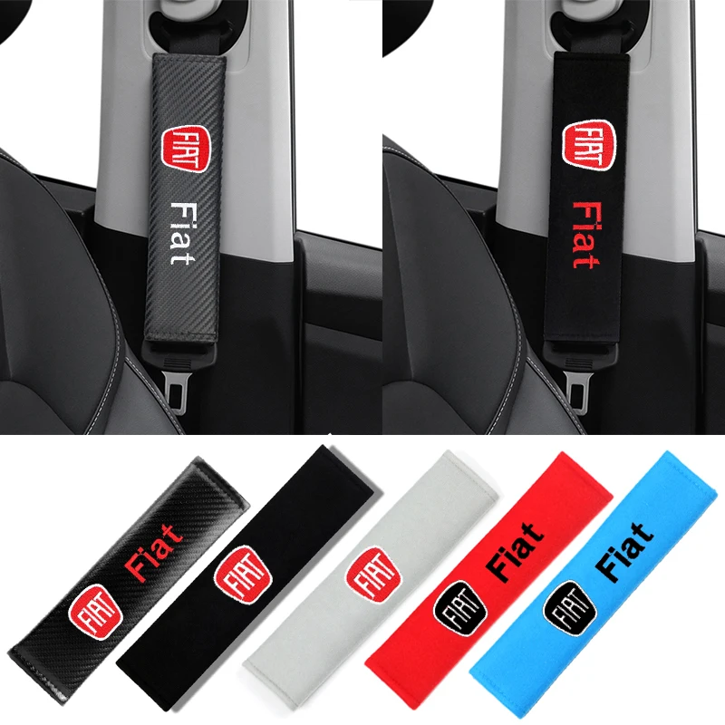 2 Pezzi Car-Styling Car Seat Belt Cover Spalla Pad Protettivo Per Fiat Punto Abarth 500 Stilo Ducato Palio Bravo Accessori Auto