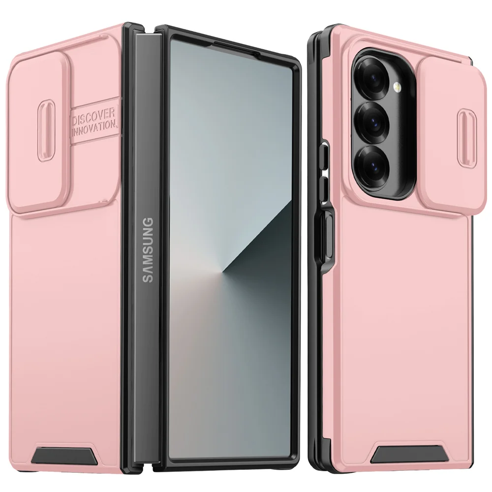 Luxury Slide Camera Protection Shockproof Armor Phone Case - Premium Back Cover