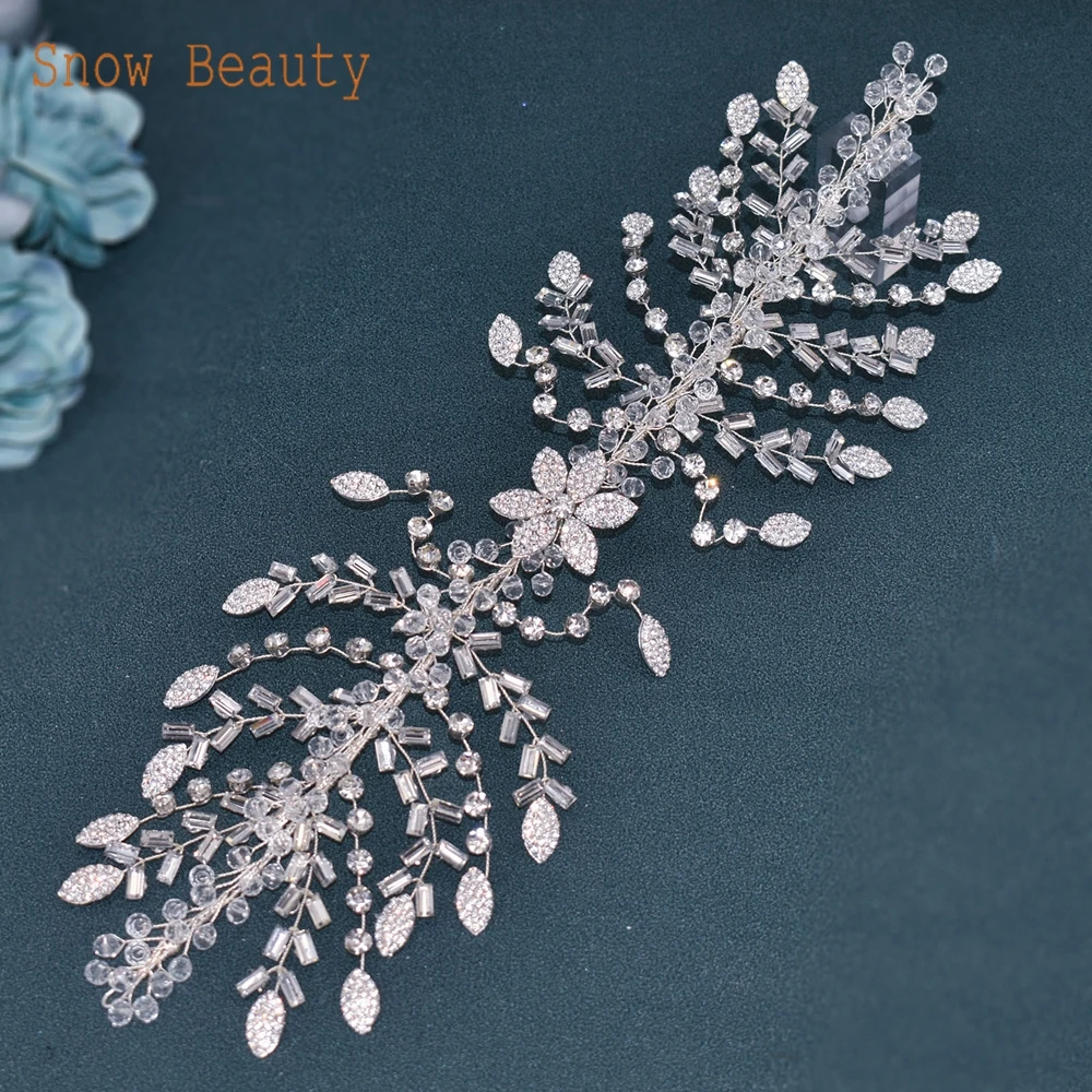 DZ084 Wedding Bride Exquisite Hair Band Rhinestone Bridal Headdress Crystal Bride Hair Accessories Bridesmaid Woman Headpiece