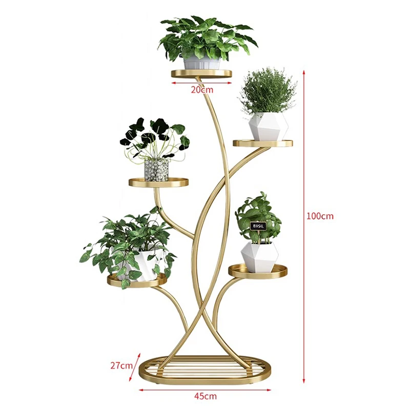 Nordic Creativity Plant Shelves Mere Appearance Living Room Indoor Home Plant Shelves Balcony Garden Furniture Posture FYPS