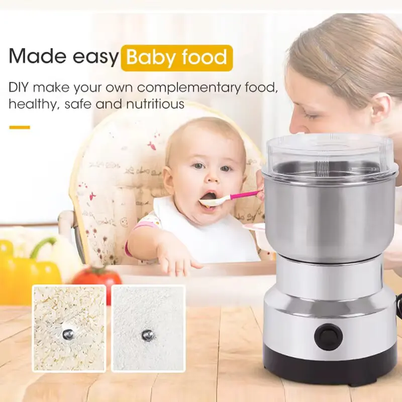 Electric Grinder Coffee Grinder 4-leaf Cereal Grinding Coffee Chopped Home Electric Coffee Grinder Nut Bean Flavor Mixer