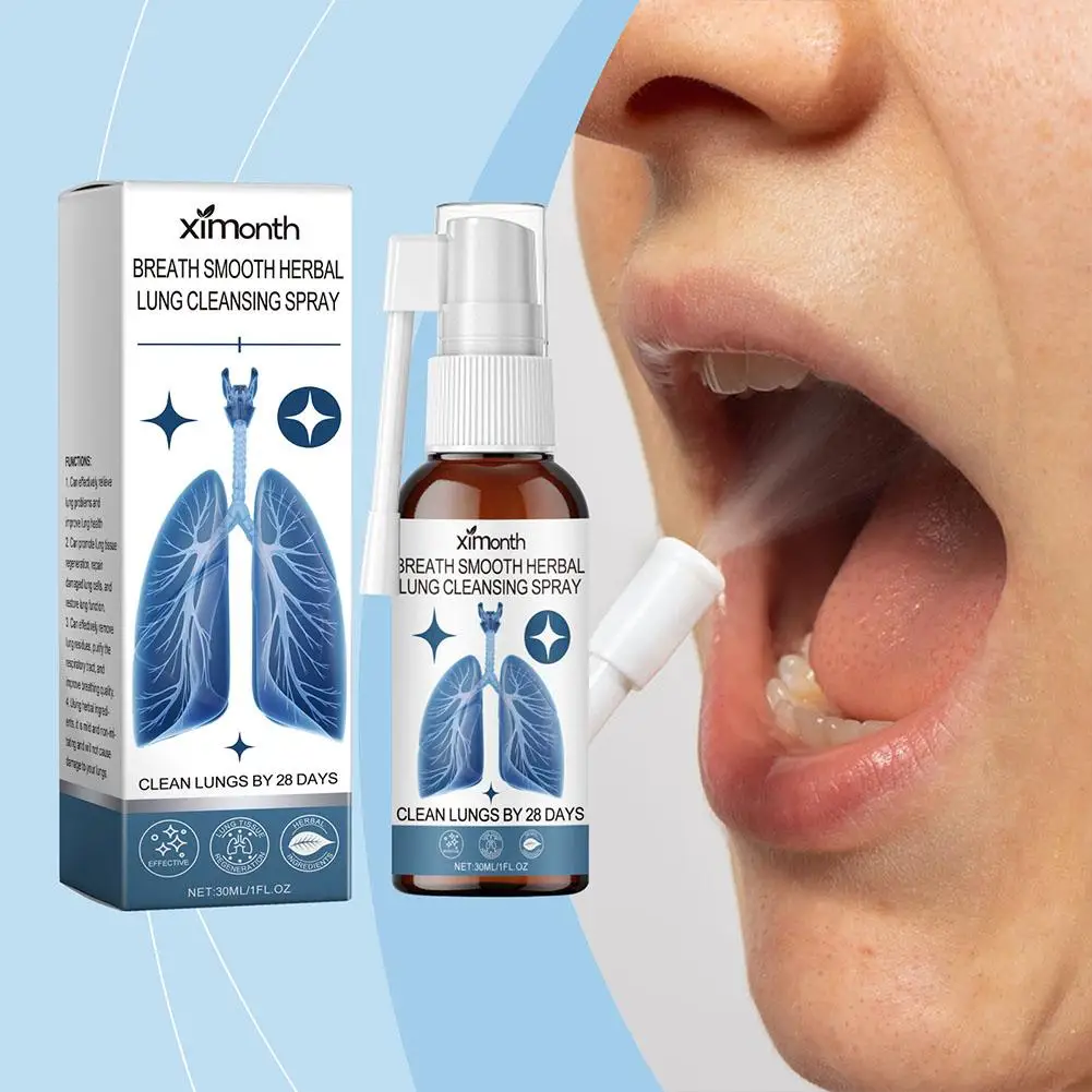 Nasal Spray 30ml Herbal Lung Cleanse Mist &ndash; Powerful Lung Support Mist Herbal Spray Health & Care Breathe Cleanse N0B1