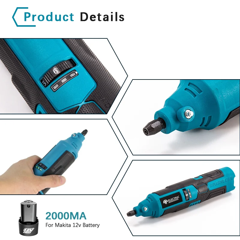 Cordless Electric Engraver Carving Electric Drill Engraving Machine Grinding Polishing Mini Rotary Tool 6 Variable Speed 3