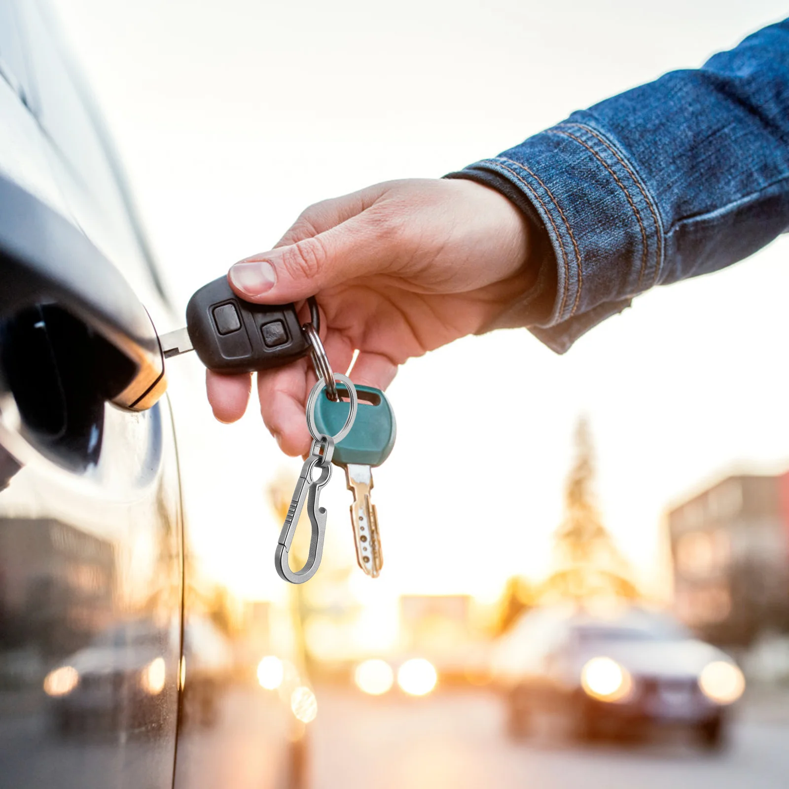 

Carabiner Key Multi-function Metal Ring Bottle Beer Opener Heavy Duty Keychain Bottle Opener Tool Outdoor Climbing Accessory