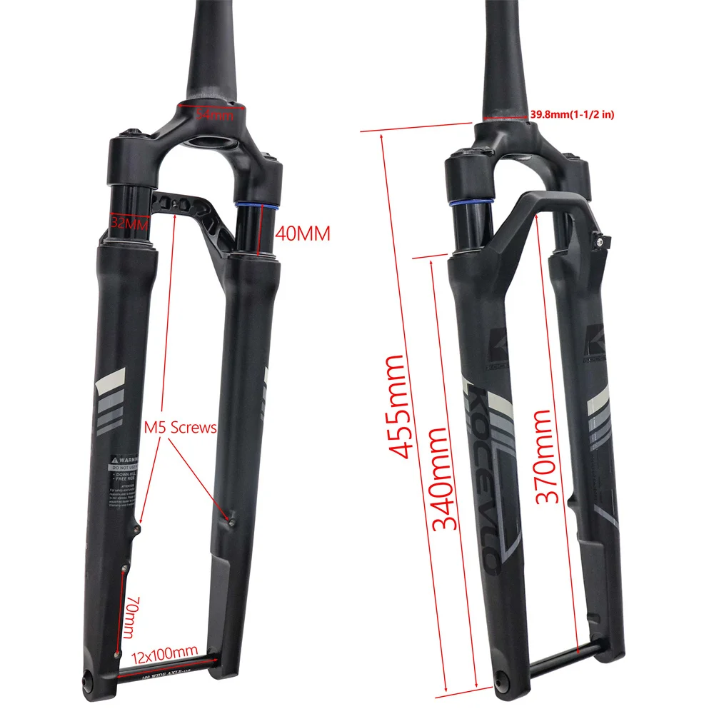 Gravel Suspension Fork Off-Road Damping Air Pressure Fork 700C