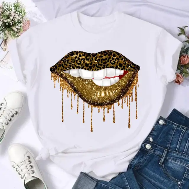 Bling Louis Vuitton Logo Lips Pattern