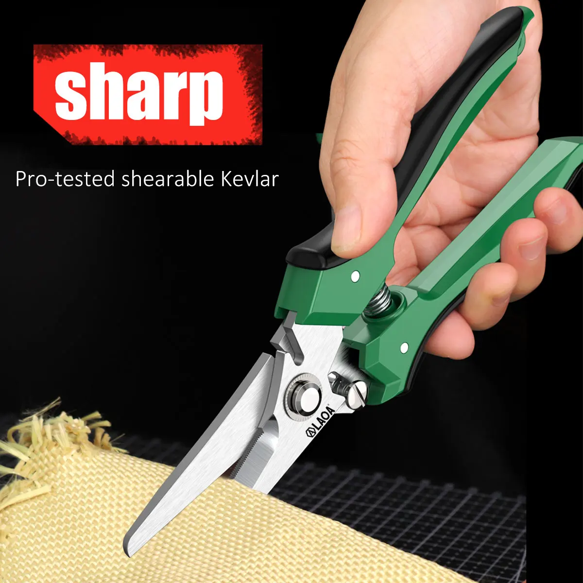 Laoa Stainless Steel Multifunctional Strong Shears for Gardening Household and Electricians Cutting Copper and Aluminum Sheets 3