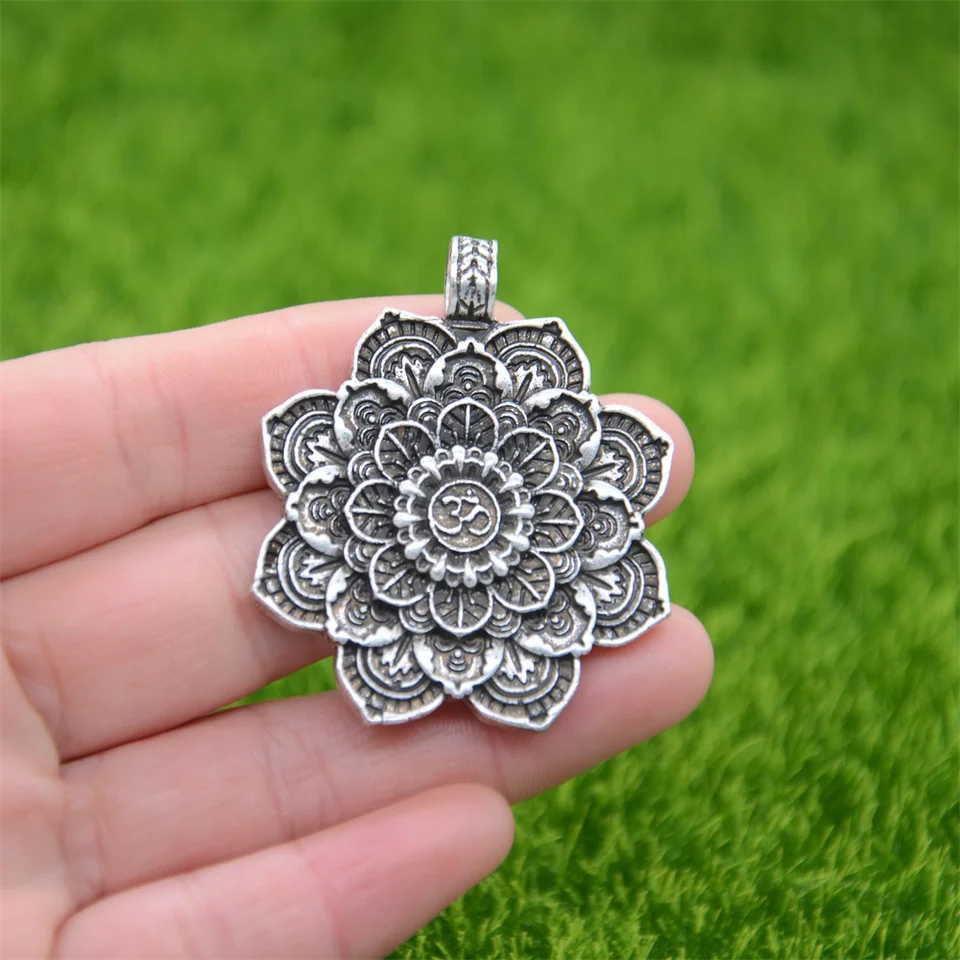 Collier Pendentif Lotus Fleur De Vie Argent – Esoterique Paris