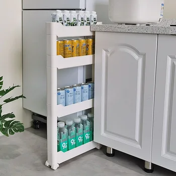 Organizador Estrecho Lateral Ultrafino para Nevera - Ahorra Espacio