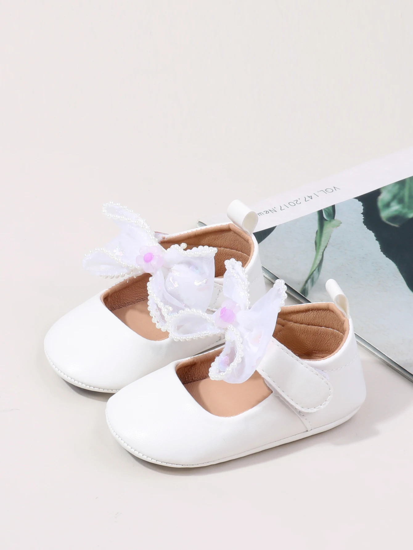 Neue matte Lederschuhe im Frühlings- und Herbststil, einzelne Schuhe mit Fliegen, Schuhe im Prinzessinnen-Stil für Babys, Lern- und Wanderschuh – Detail 12