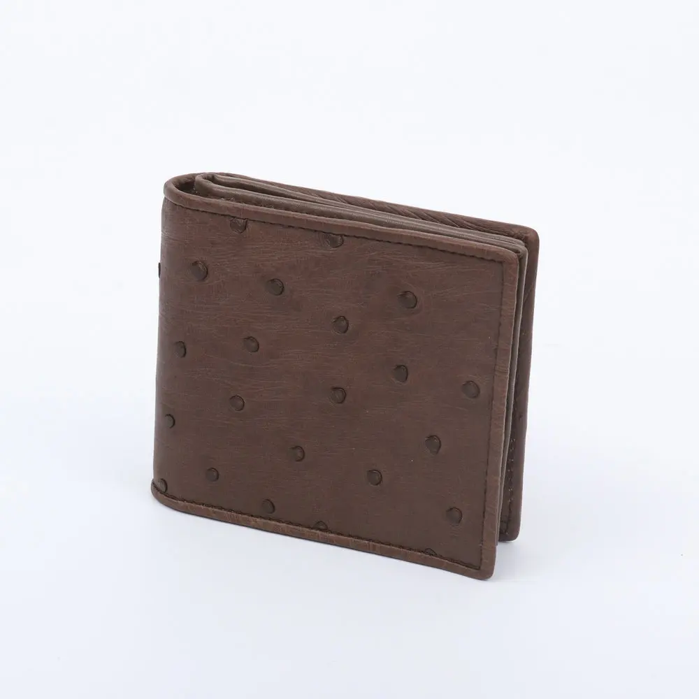 2024 New Fashion Ostrich Leather Men's Wallet Genuine Leather Short Wallet Business And Leisure Small Card Holder Wallet 45 4
