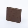 2024 New Fashion Ostrich Leather Men's Wallet Genuine Leather Short Wallet Business And Leisure Small Card Holder Wallet 45 4