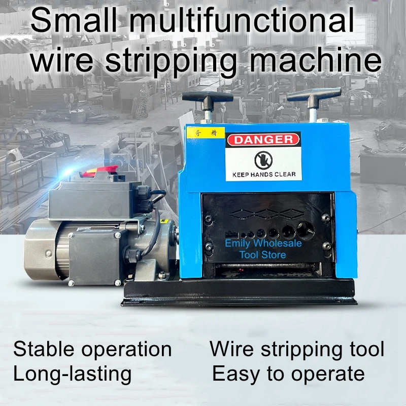 

Small automatic horizontal fast wire stripping machine scrap copper and aluminum wire and cable multi-hole peeling machine