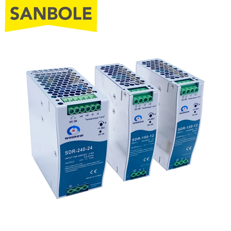 NDR-240-48 MEANWELL 240W 48VDC 5A 115/230VAC Enkelvoudige Uitgang Industriele Din Rail Ndr 240 48