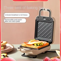 Sandwich waffle breakfast machine small multi-functional light food machine lazy home sandwich hot press toast heating 1