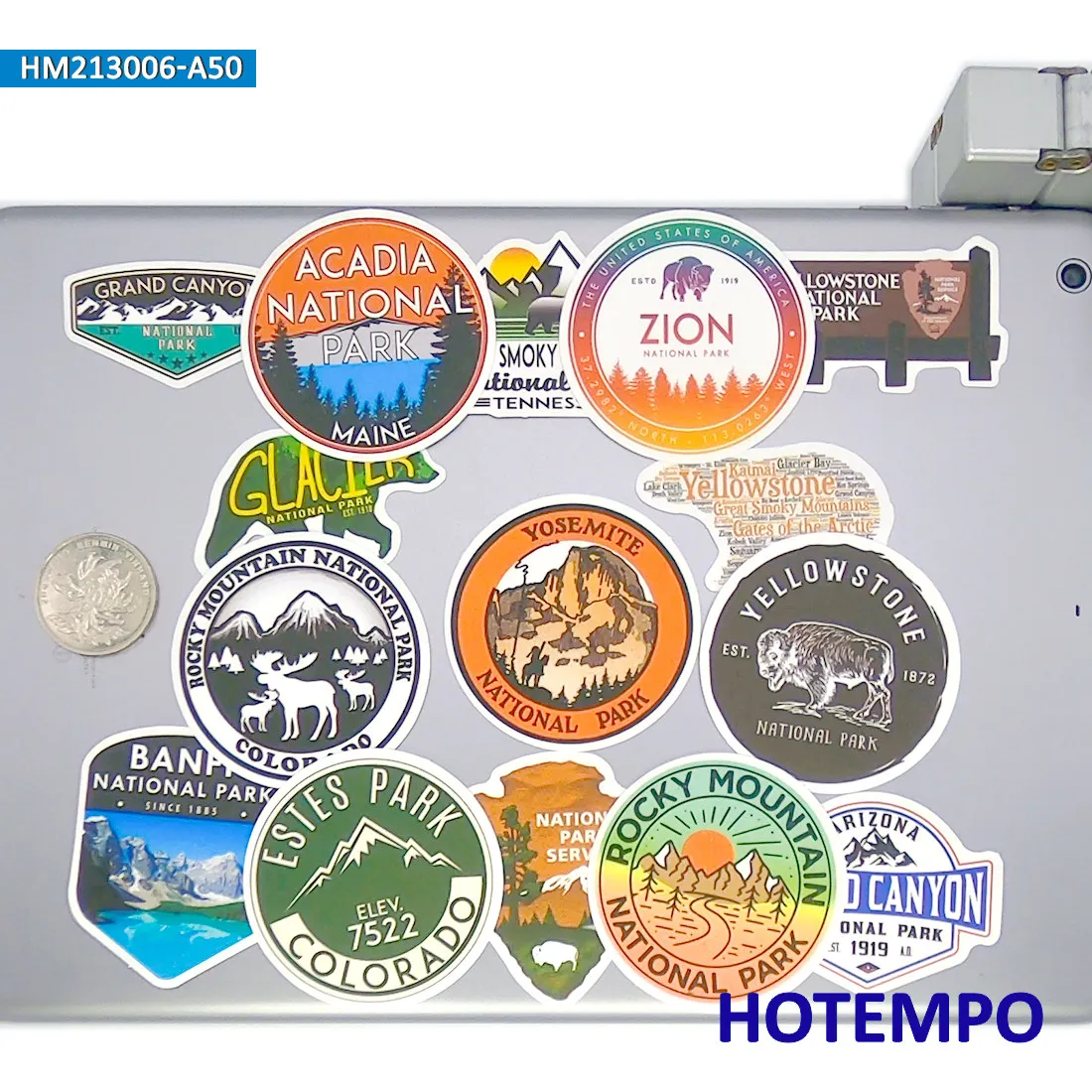 Nature Park Adventure Sticker Set - Wild Hiking & Camping Decorative Pack