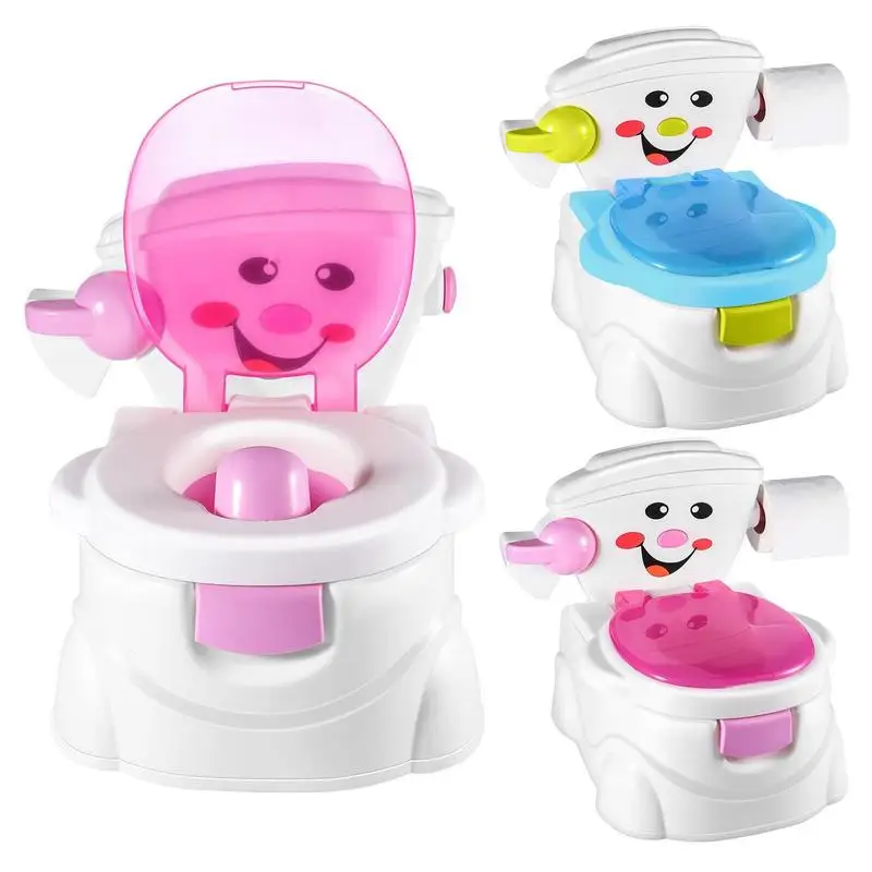 

Children's Pot Cute Baby Toilet Seat Easy to Clean Baby Potty Portable Stool Boys Girls Safe Trainer Seat Potty Training Toilet