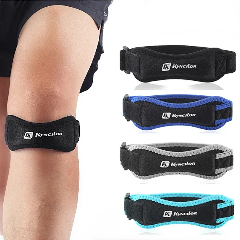 

1Pcs Adjustable Patella Knee Tendon Strap Kneepad Support Professional Protector Pad Belted Sports Knee Brace Black Keenpads