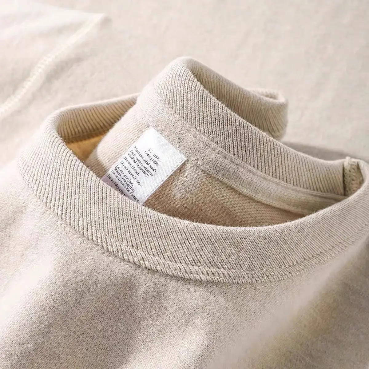 Heavyweight Avocado Green Brushed Cotton Short Sleeve Summer T-Shirt