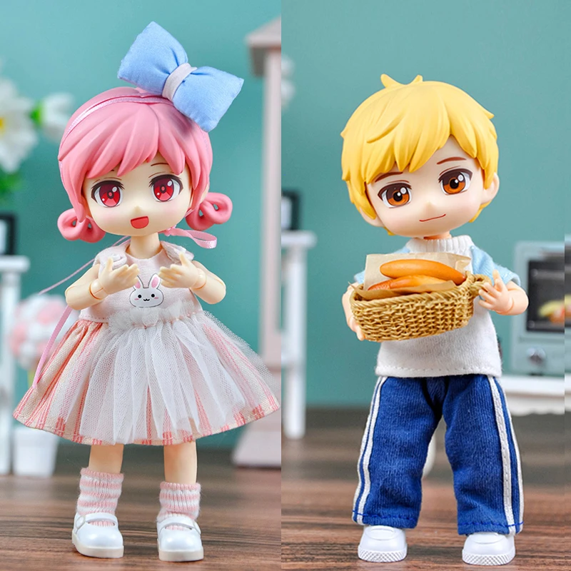 New Ymy Doll Movable Joint Doll Gsc Figure Cute Ob11, 1/12bjd Trendy