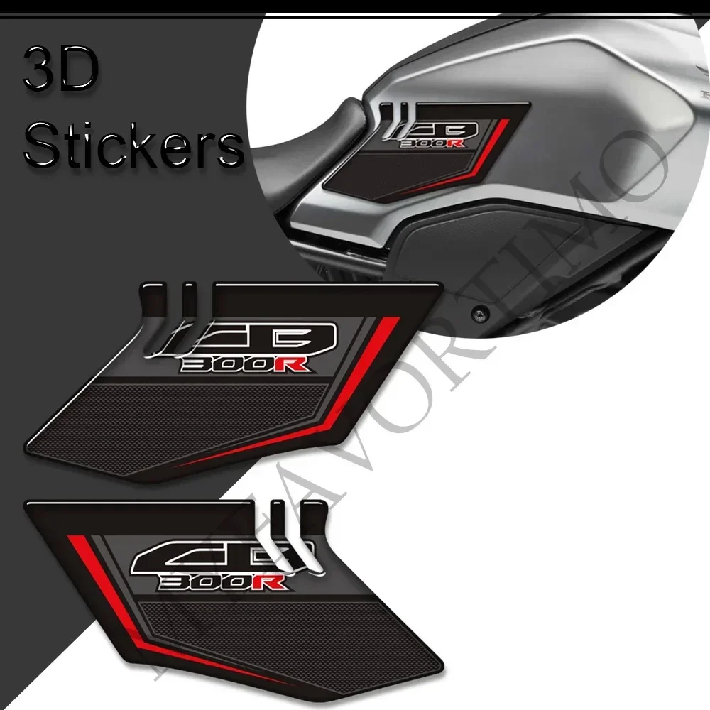 CB300R Fit Honda CB300R CB 300R 2018-2022 Motorcycle Grips Tank Pad Decals Gas Fuel Oil Kit Knee Protector