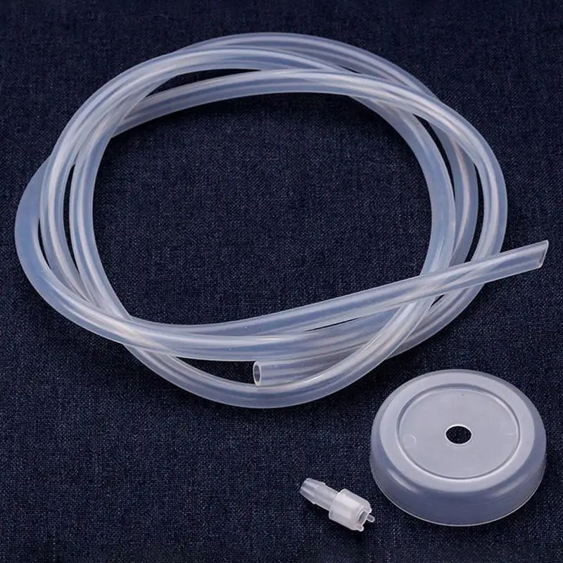 Water Dispenser Accessories Silicone Tube Water Pipe Flexible Automatic Suction Hose Universal Food Grade Inlet Pipe White 1 Set