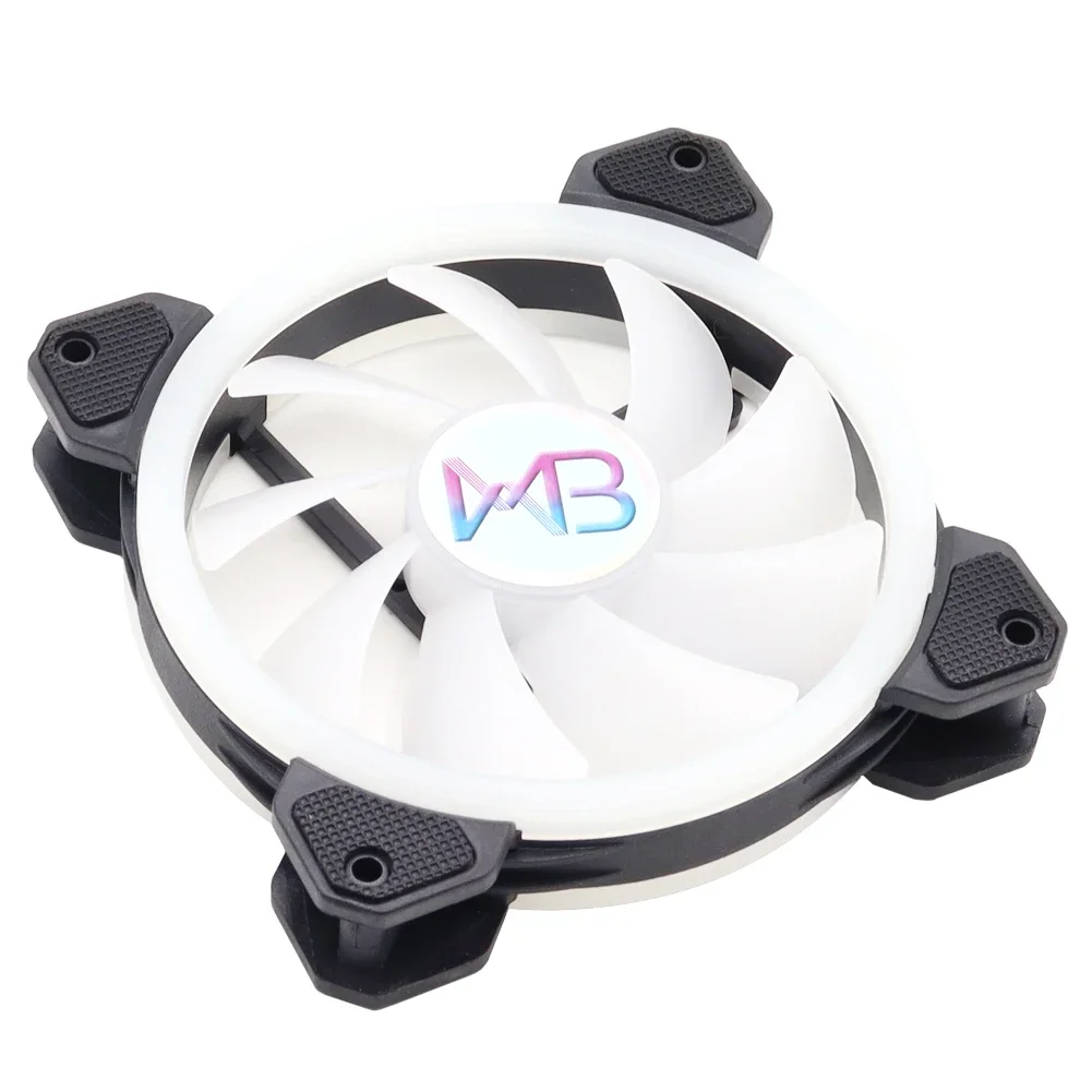 Wovibo-fãs Rgb Case para Computador Aura Sync Mute Cooler 6pin Cooling Ventilador 12 Centímetros Motherboard Sincronizado Aura Sync 120 Milímetros - Imagem 2