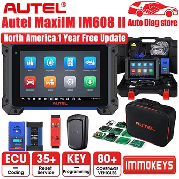 Autel IM608 II Pro MaxiIM 608 Full Key Programmer OBD2 Scanner IM608II Car Diagnostic Tool IMMO Key Programming PK IM508 IM508S