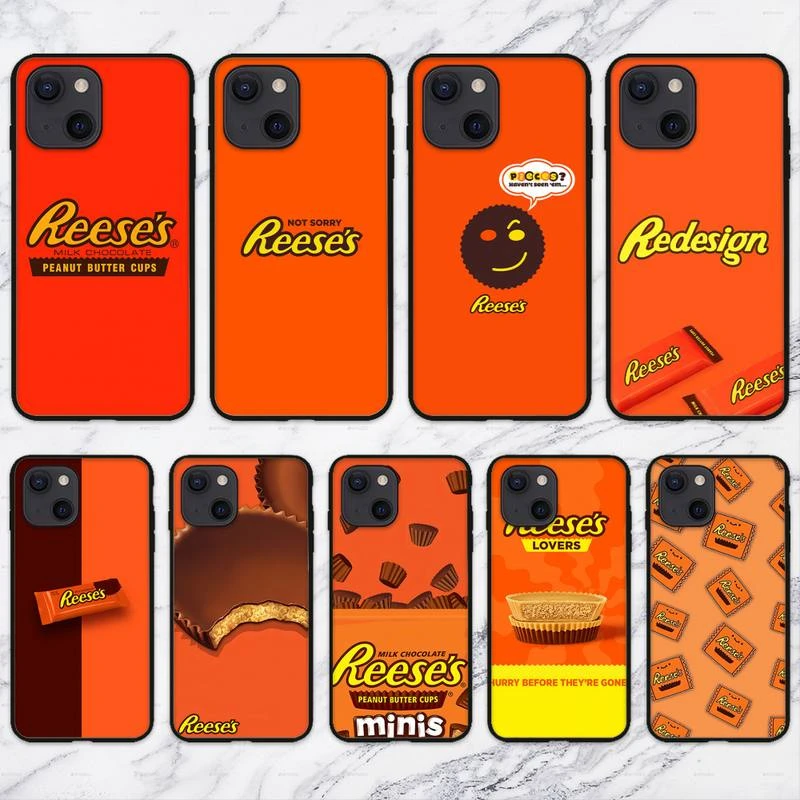 cute iphone xr cases Candy Reeses Phone Case For iPhone 11 12 Mini 13 Pro XS Max X 8 7 6s Plus 5 SE XR Shell cheap iphone 11 cases