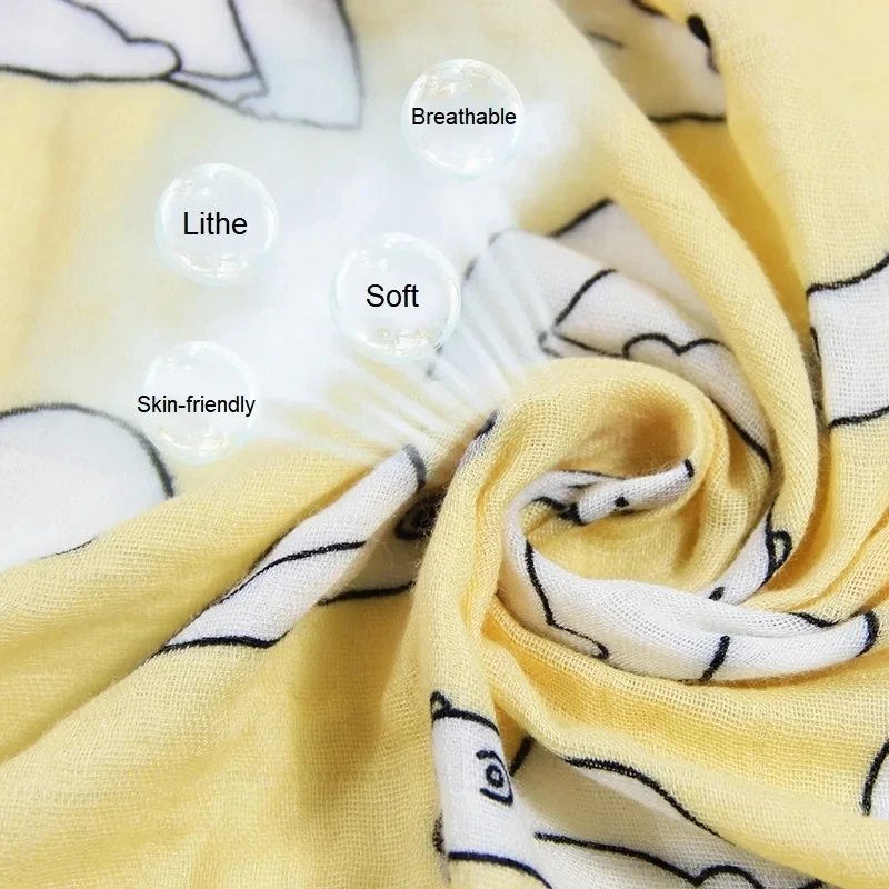 Newborn Blankets Bamboo Bath Towel Baby Swaddle Kids Muslin Organic Cotton Fabric Super Soft Burp Cloth Monthly Wrap 60*60 CM 5