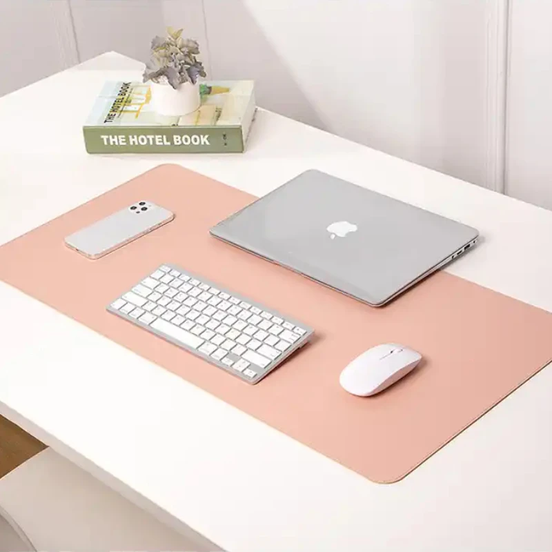 30x100CM Office Desk Protector Mat PVC Leather Waterproof Mouse Pad Water Resistant Heat Insulation Non-Slip Work Mat Study Mat 4