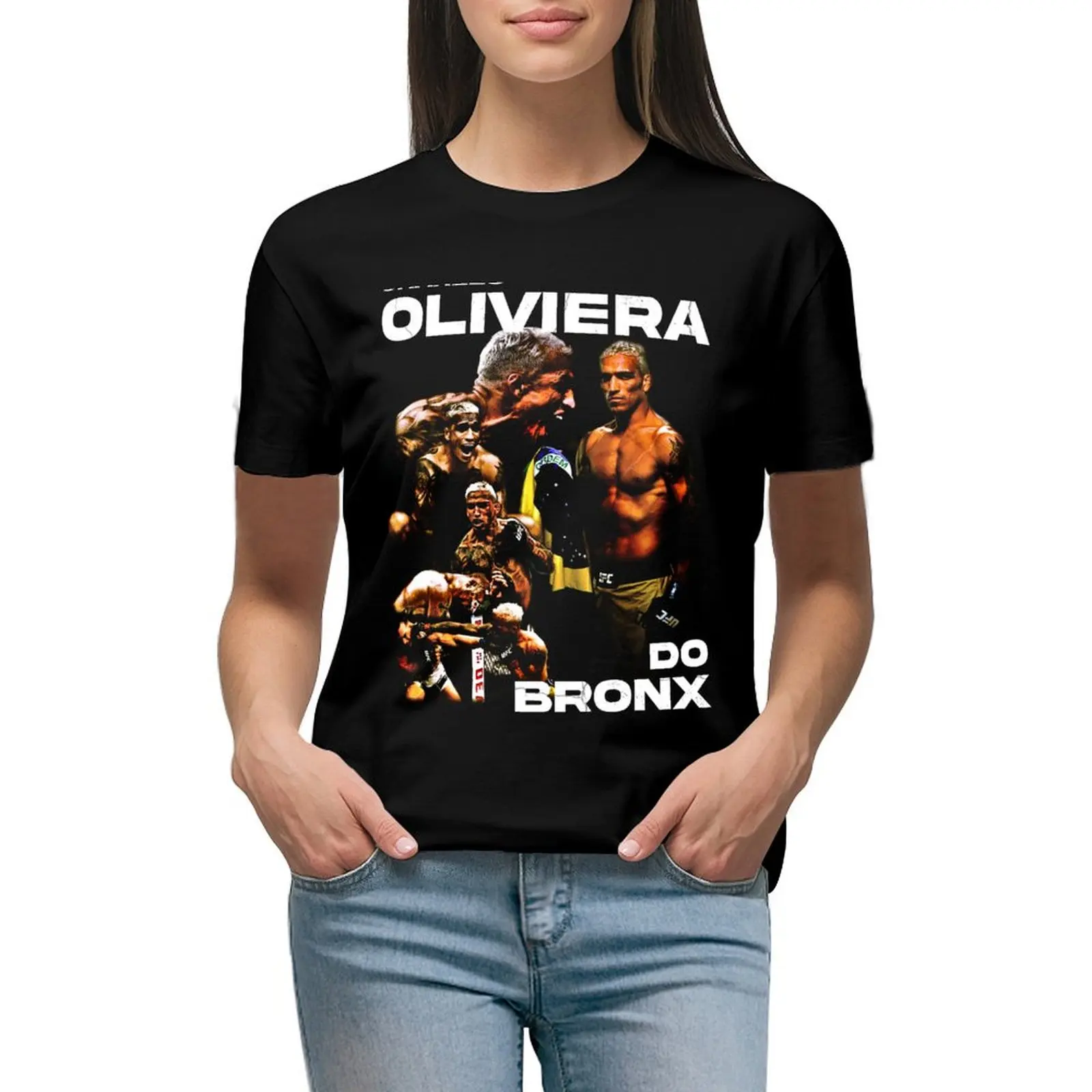 

Charles Do Bronx Oliviera Vintage T-shirt kawaii clothes Short sleeve tee tight shirts for Women