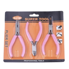  pandahall Jewelry Pliers Sets DIY Jewelry Tools kit For Jewelry Making DIY Round Nose Plier Wire Cutter Plier Side Cutting Plier 
