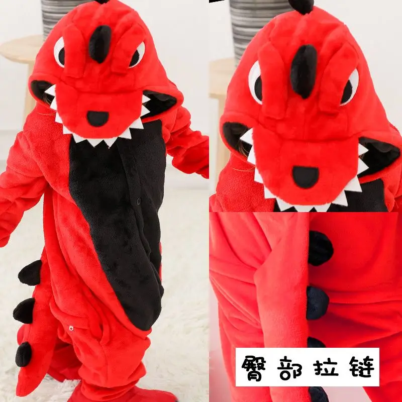 Kids Pajamas Cute Cartoon Pig Onesie Kigurumi for Girl 4-12 Years Children Pajamas Kid Animal Pyjama Flannel Unicorn Overalls Jumpsuit