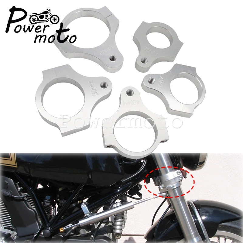 Universal 30 60mm Motorcycle Aluminum Clamp Bracket Steering Damper