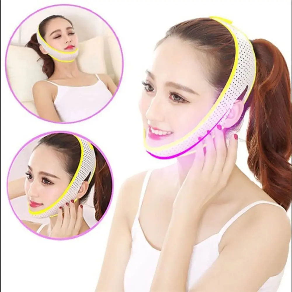 Anti Wrinkle Reduce Double Chin V-Line Lift Up Beauty Tools Face Slimming Bandage Face-lift Belt Facial Massager