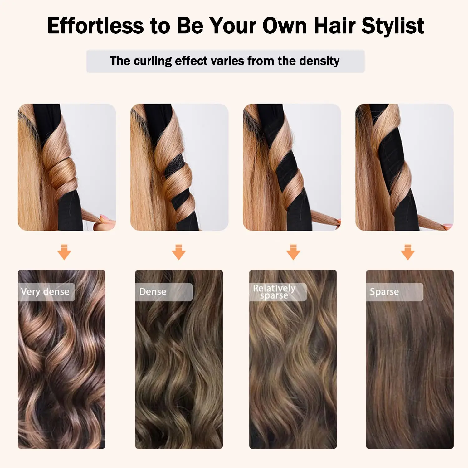 Hair Styling Tool Hair Curling Tools For Women Clip Soft Hair Curlers Heatless Curling Rod Headband Styling Tools Curling Ribbon Modeling Set