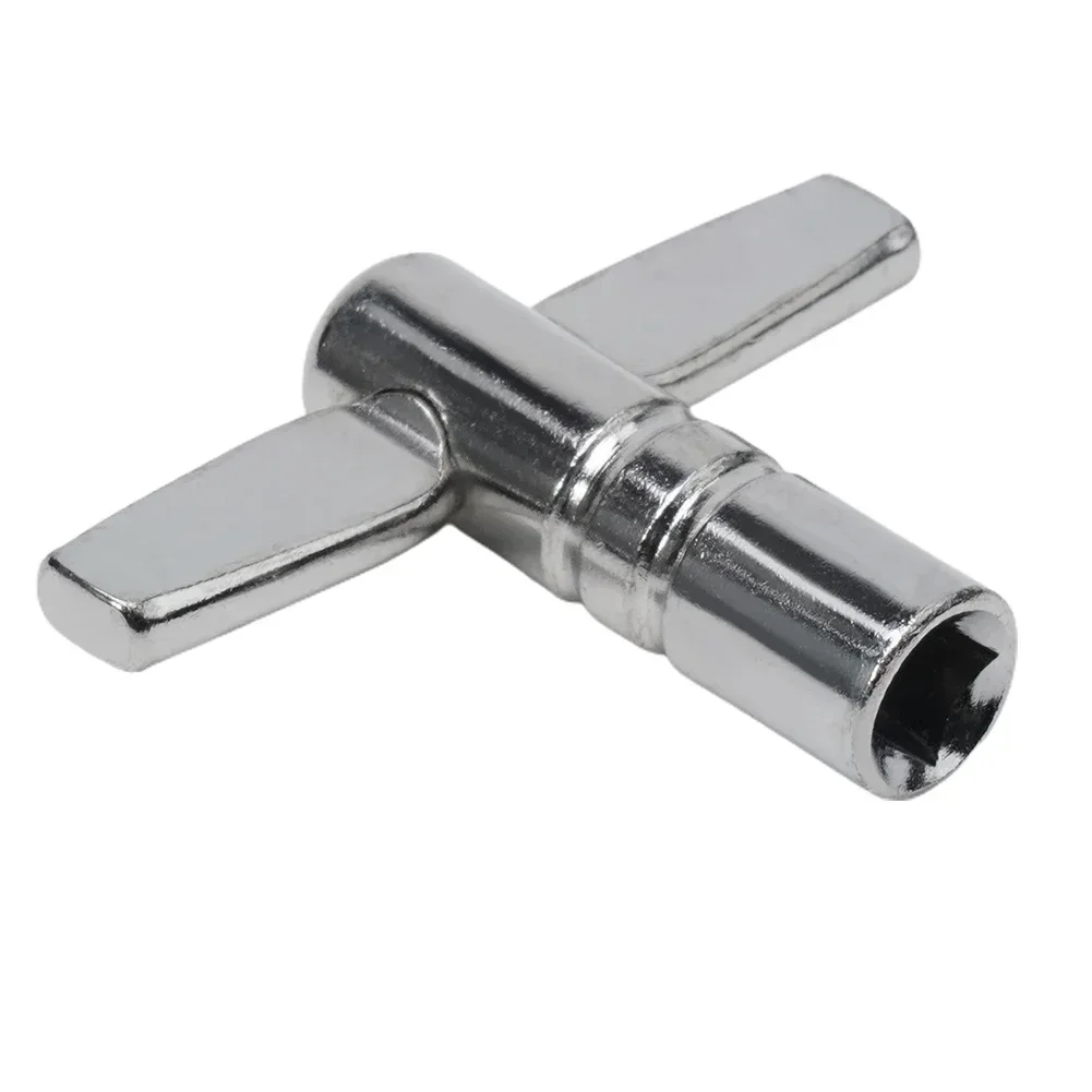 Drum Tuning Key Adjustment Wrench Diameter 5.5mm Silver Percussion Instrument Drum Tuning Key Square Tool Accessories