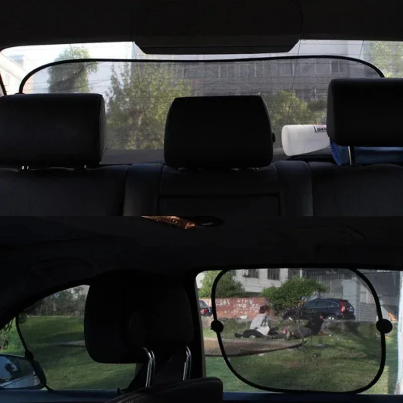 Car Sunshade Car Sun Shade UV Protection Car Curtain Window Sunshade Rear Window Mesh Sun Visor Summer Protection Film