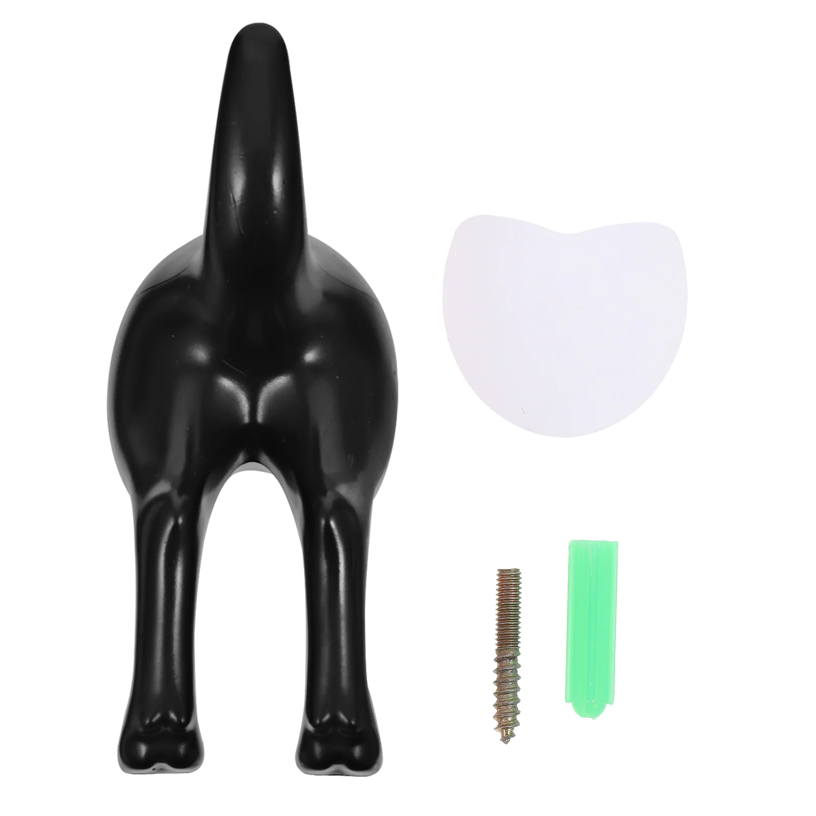 

5 Pcs Towel Hook Wall Adhesive Hooks Coat Storage Plastic Clothes Hat Punching-free Abs for Home Dog Tail