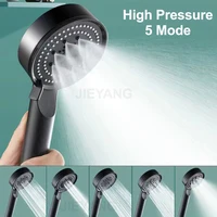 Water Saving Shower Head 5 Mode High Pressure Bath Shower Adjustable Water Massage Eco Shower Bathroom Accessories 1