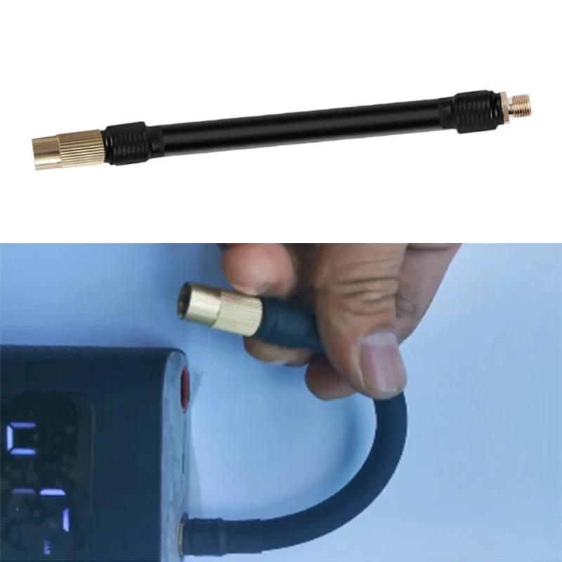 Tissting Adattatore Universale Per Gonfiaggio Pneumatici - Tubo A Sgancio Rapido Con Valvola - Per Compressori E Pompe Aria