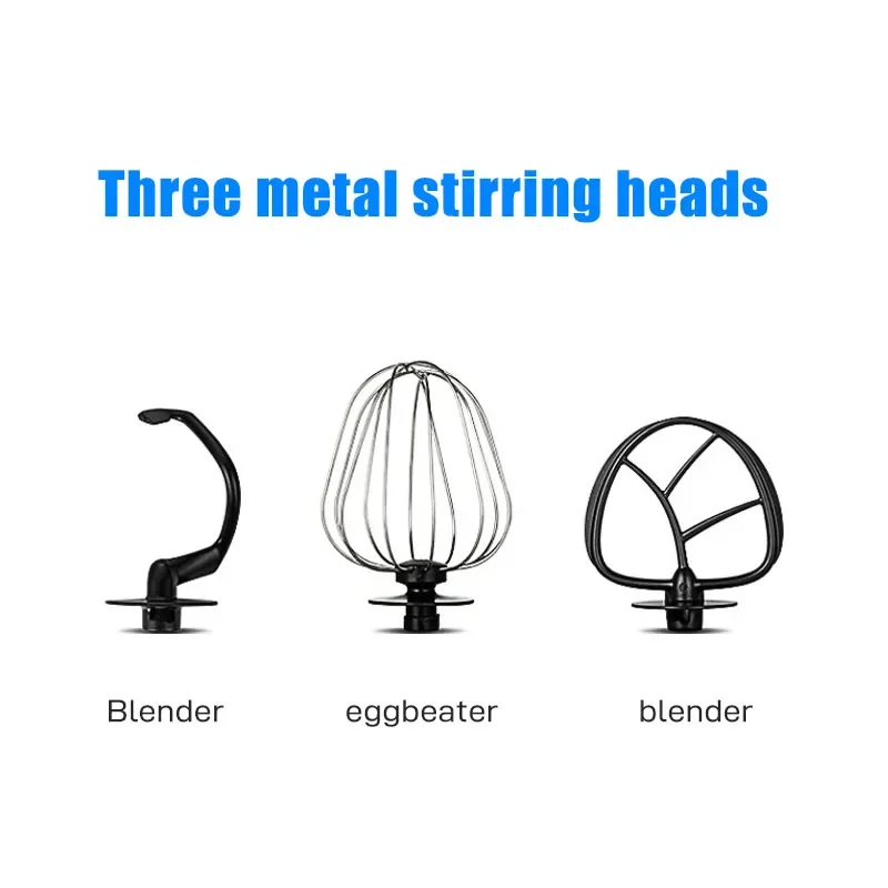 7L Stainless Steel Electric Food Stand Mixer 6-Speed Kitchen Chef Egg Whisk Dough Cream Blender Juicer Meat Grinder Mincer