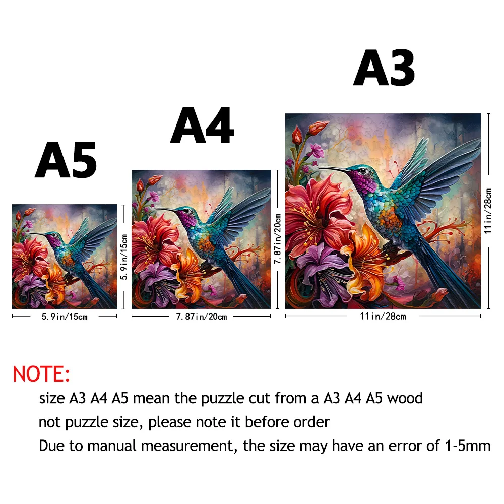 Wooden Jigsaw Puzzles Unique 3D Exquisite Peak Bird Animal Wooden Puzzle Toys