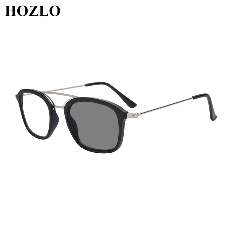 

Fashion Double Beam Square Frame Photochromic Myopia Sunglasses for Men Women Nearsighted Sunglasses Driving Travel Sunglasses